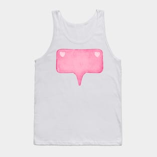 Message Bubble Hearts Tank Top